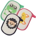 thumbnail image 7 of 3 pcs Baby Bath Sponge Cartoon Animal Infant Bath Scrubber Newborn Bath Sponge, 7 of 7