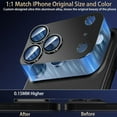 thumbnail image 4 of 2 Pack Camera Lens Protector Compatible with iPhone 17 Pro Max,Metal Aluminum Alloy Tempered Glass Camera Protector,Case Friendly, 4 of 7