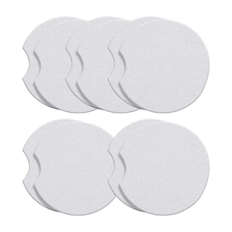 10 Pieces Sublimation Car Cup Coasters Blank Coasters 2.75 inch Heat  Transfer Coasters for DIY Crafts Painting Project Supplies
