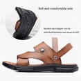 thumbnail image 3 of dmqupv Men's Flip Flops Sandals Summer Beach Slides Shoes Outdoor Hiking Thong Flip Flops Sandals Mens Sandals Size 12 New Sandal Khaki 9, 3 of 5