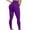 Purple, variant on Black Pants for Women Slim Fit -Lifting Scrunch No See Through Tummy Control Cycling Workout Yoga Pants