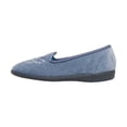 thumbnail image 2 of Sleepers Womens Nieta Plain Embroidered Slippers, 2 of 3