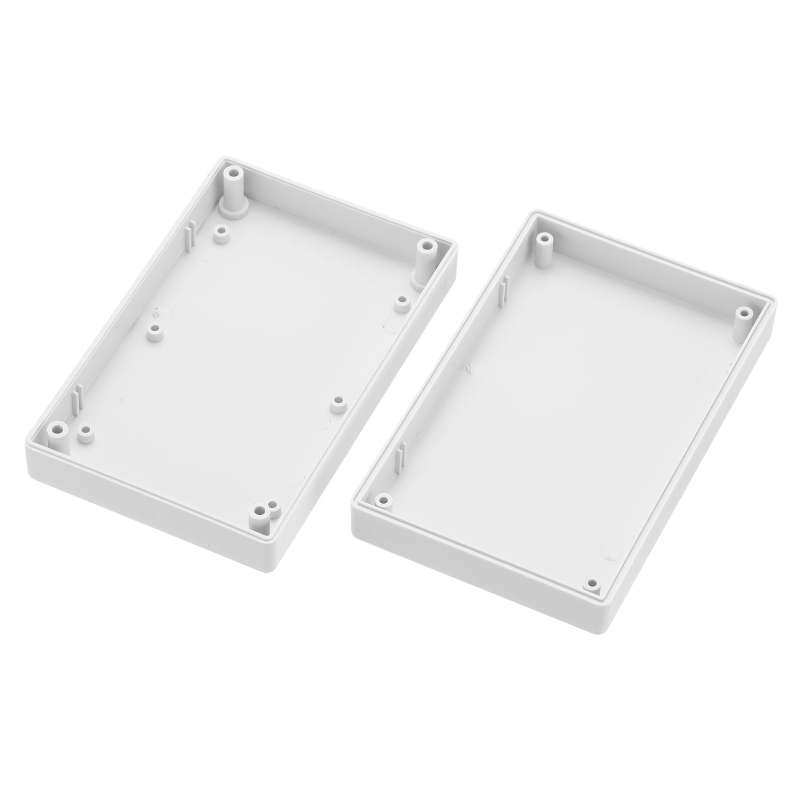 Uxcell 4.92" x 3.15" x 1.26" Junction Box DIY Wiring Box Enclosure Project Case ABS for DIY Projects Grey, 2 Pack