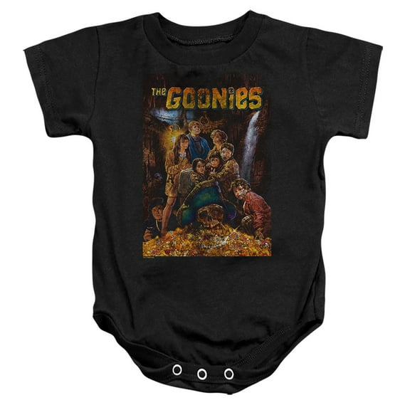 The Goonies Poster Unisex Infant Snap Suit for Baby (24 Months) Black