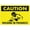 Warning Sign 1, variant on Caution Wear Your Gloves Graphic Metal Aluminum Sign 12 x 8 Inches - Weather Resistant, Waterproof, Indoor Outdoor Workplace Safety Sign