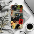 thumbnail image 6 of Retro Black Cat Collage Phone Case, Vintage Whimsical Cat and Floral Design, Artistic Protective Cover for iPhone 16 15 14 13 12 11 Pro Plus Mini, 6 of 6
