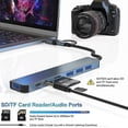 thumbnail image 3 of Usb C Hub 30 8 In 2 Usb Hub 30 Multiport Adapter With Sd & Tf Card Reader Usb 30 & Usb 20 Ports 100w Pd 35mm Audio Ports Usb Type C Hub, 3 of 5