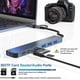 thumbnail image 3 of Usb C Hub 30 8 In 2 Usb Hub 30 Multiport Adapter With Sd & Tf Card Reader Usb 30 & Usb 20 Ports 100w Pd 35mm Audio Ports Usb Type C Hub, 3 of 5