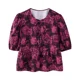 thumbnail image 3 of Blusa de cuello redondo y mangas abullonadas con lazo para mujer, versátil y de moda, nueva moda 2024, ropa al por mayor multicolor, 3 of 4