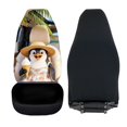 thumbnail image 5 of HUISEFOR Car Seat Cover Cute Penguin Car Seat Covers Protector Breathable Anti Slip Cars Interior Accessories Elastic Polyester Fits for Cars SUV, 5 of 7