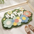 thumbnail image 4 of 45*70cm Cute Small Bath Mat Non Slip Absorbent Bath Floor Mat, Soft Rug Washable Shower Mat Bathtub Mat Aesthetic Bath Mats for Bathroom - Style 1, 4 of 5