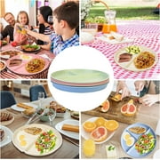 4pcs Divided Dinner Plates Portion Control Plates 3 Compartment Diet Plates, 9 inches