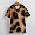 thumbnail image 3 of Animal Print Patterns Women's Short Sleeve Tops Casual Blouses T Shirt, 3 of 6