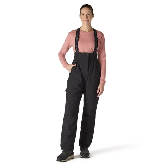 Carhartt Storm Defender Insulated Bib Overall for Women, Waterproof, 100 Gram Quilted Insulation, Black, Large, 107097