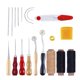 thumbnail image 1 of 19Pcs Herramienta de artesanía de hilo encerado de cuero Accesorios de costura de bricolaje Agujas d Abanopi Accesorios de costura, 1 of 6