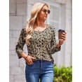 thumbnail image 6 of Zeagoo Womens Blouses Womens Tops Casual Crew Neck Shirts Basic Tees Business Work Blouses Beach Vacation Clothes for Women Green, 6 of 8
