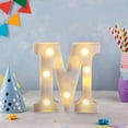 thumbnail image 6 of LHNFT Led Marquee Letters, 26 Alphabet Light Up Letters, Small Led Letter Lights, Battery Powered Lighted Letter for Party, Table, Birthday Decor Home Decor, 6 of 6