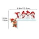 thumbnail image 3 of Adornos navideños de madera para marcos de puerta | Adornos navideños colgantes personalizados de madera maciza | Adornos rústicos navideños 3D coloridos para esquinas | Juego de 2 regalos de, 3 of 9