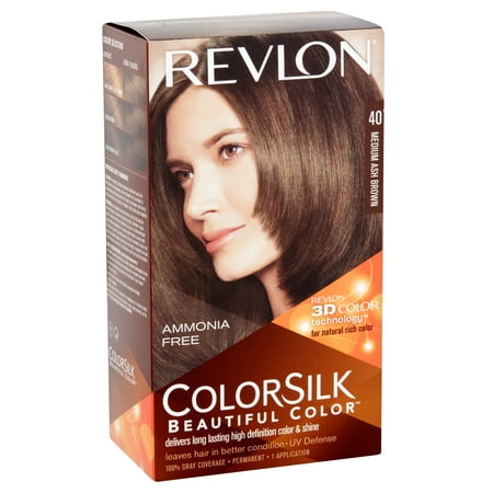 Revlon ColorSilk Hair Color, Medium Ash Brown  (Best Chocolate Brown Hair Color Box)