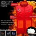 thumbnail image 4 of Gamivast Heated Vest Men Women 6XL Lightweight Quilted Sleeveless Jackets with 9 Heating Zones Travel Zip up Stand Collar Coats Washable USB Charging Outerwear no Power Bank, 4 of 8
