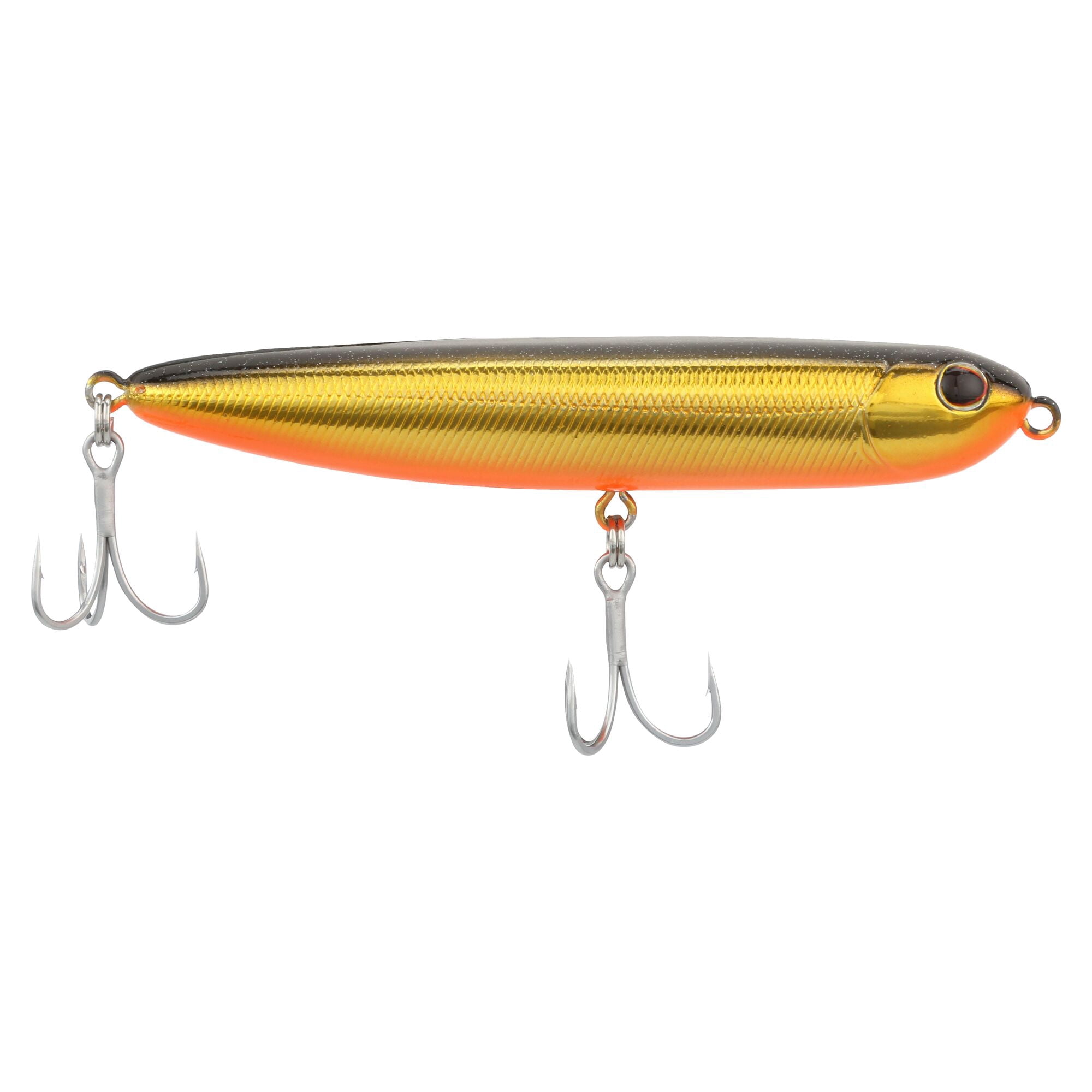 Berkley Drift Walker Saltwater, 3.5 in, Topwater Baits, Black Gold (1 Count)