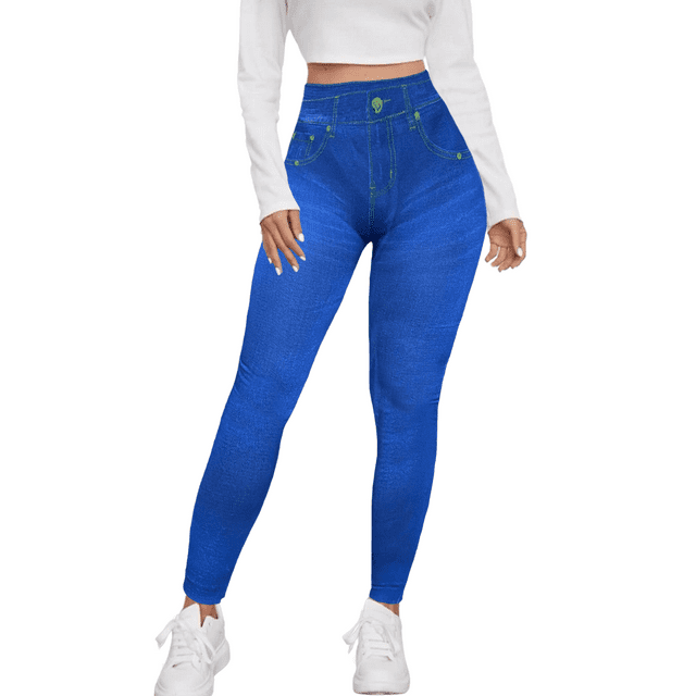 Leggings de Mujer Estilo Mezclilla Unitalla Comodidad y Estilo en Leggins
