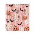 thumbnail image 2 of ERK Halloween Shower Curtain With Adorable And Pumpkin Design Cartoon Bat Pattern Fabric Bathroom, 2 of 6