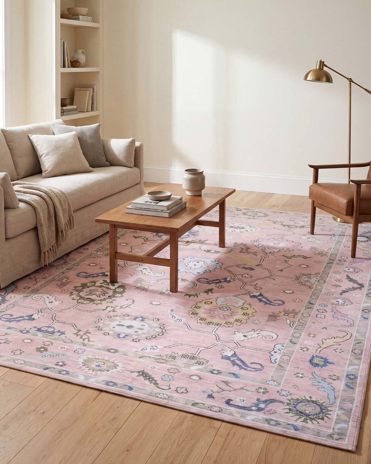 My Texas House Back to Campus Elle Area Rug, Pink, 8 ft 10 in x 12 ft