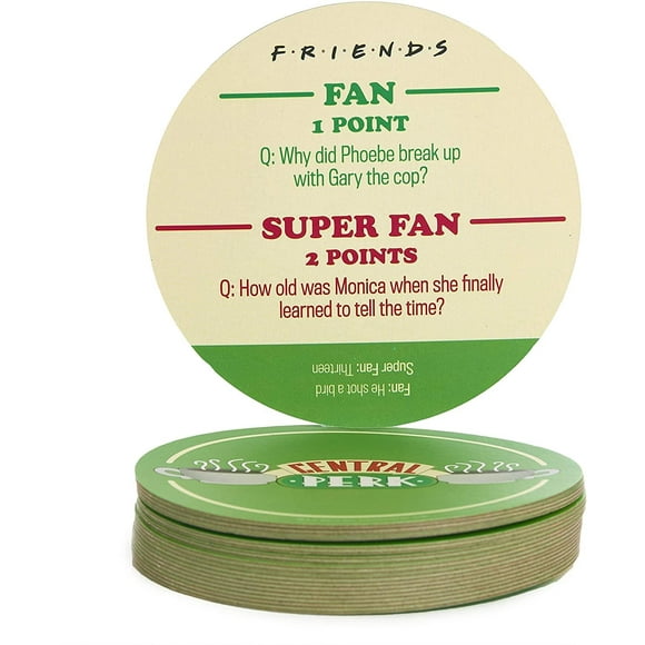 Friends Central Perk Trivia sous-Verres à Boisson Ensemble de 20