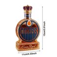 thumbnail image 3 of Statue de Bouteille de Whisky 350ml Bouteille de Whisky Ronde Sculpture en Forme de Bouteilles d'Huile Verre de Haute Qualité Fait Main Capacité Visible, 3 of 7
