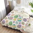 thumbnail image 6 of Easter Sherpa Fleece Throw Blanket Cozy Soft Warm Bed Blankets,Happy Easter Colorful Eggs Fuzzy Plush Microfiber Lightweight Blankets All Season for Couch Sofa 40x50IN, 6 of 6