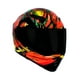 thumbnail image 2 of Casco Abatible Moto Kov Estelar Zombie Rojo Luz Led + Dot, 2 of 5