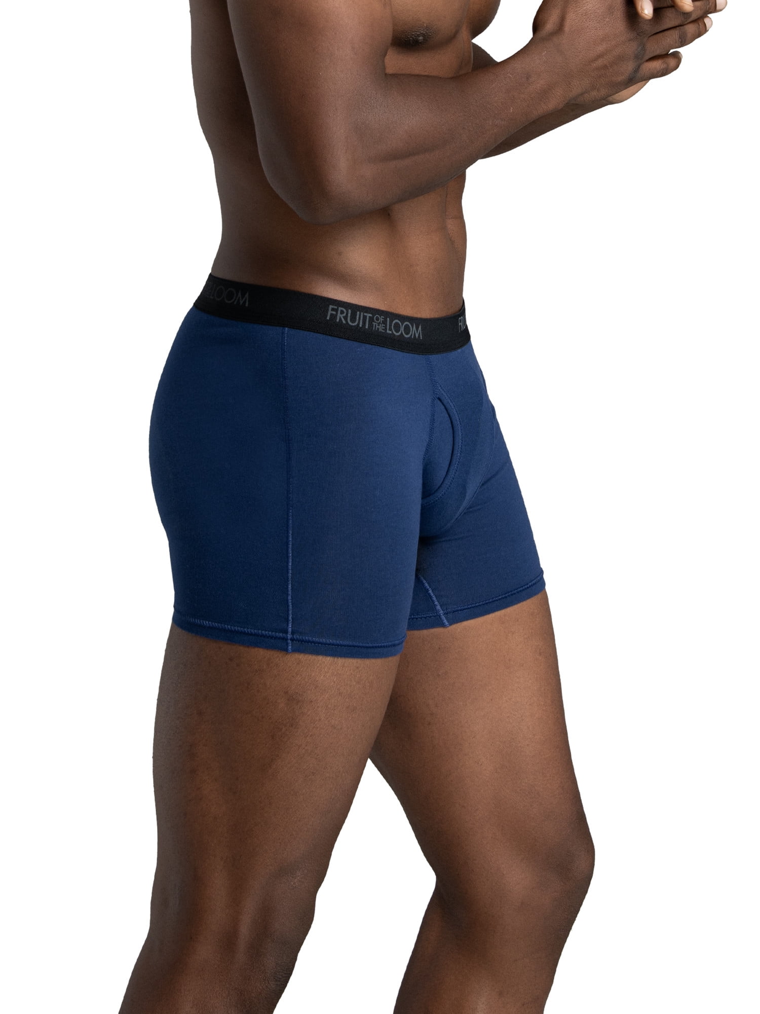Fruit of the Loom Men's Cotton Stretch Boxer Briefs, 6-Pack