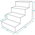 thumbnail image 2 of Best Pet Supplies Foam Pet Steps for Small Dogs and Cats, Portable Ramp Stairs for Couch, Sofa, and High Bed Climbing, Non-Slip Balanced Indoor Step Support, Paw Safe, 2 of 5