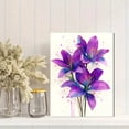 thumbnail image 2 of Purple Iris Dining Entryway Home Wall Art Decor, 2 of 8