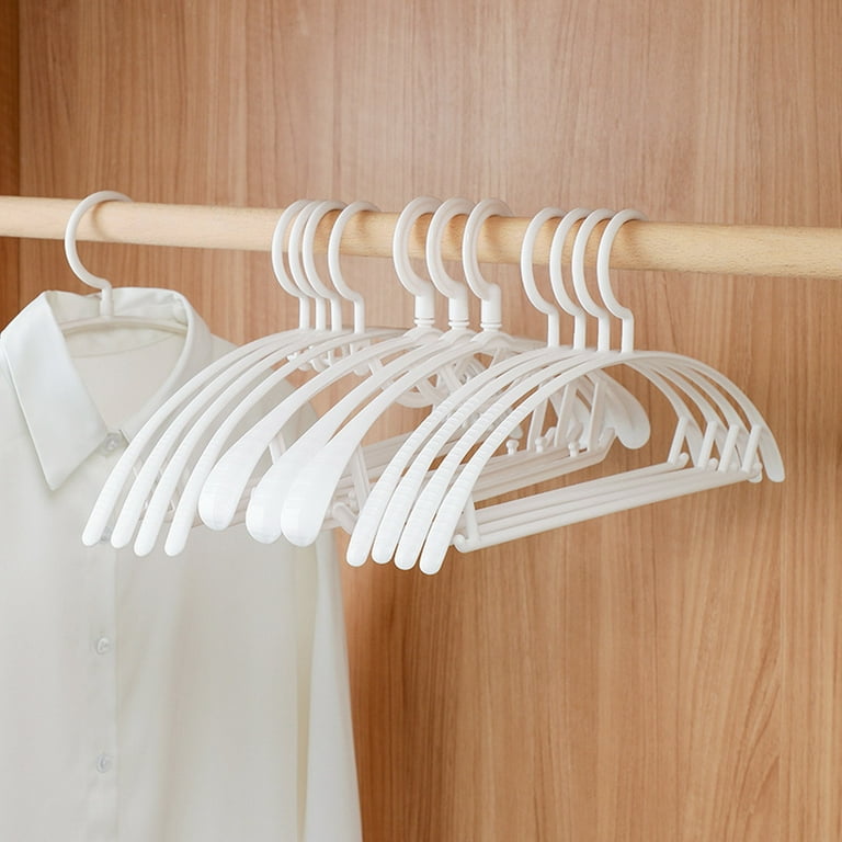 Solid Wood Hangers Non Slip Non Trace Clothes Holder With Clips