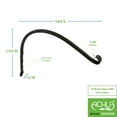 thumbnail image 2 of ACHLA Designs SCH-02-2 16 in. Arc Wall Bracket, Black - Pack of 2, 2 of 2