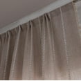 thumbnail image 2 of Psoiuetr Taupe Boho Curtains for Bedroom Living Room Linen Cotton Embroidered Semi Blackout Farmhouse Window Treatment Drape Vintage Tassels Rod Pocket 1 Panel 52" W x 84" L, 2 of 6