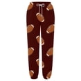thumbnail image 4 of WILLBEST Pantalones Casuales para Mujer con Estampado de Rugby, Bolsillos Sueltos, Cintura Alta, Tiras En el Tobillo, para Un Estilo y Comodidad Diarios. Mediana, 4 of 4