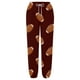 thumbnail image 3 of WILLBEST Pantalones Casuales para Mujer con Estampado de Rugby, Bolsillos Sueltos, Cintura Alta, Tiras En el Tobillo, para Un Estilo y Comodidad Diarios. Extra Grande, 3 of 3