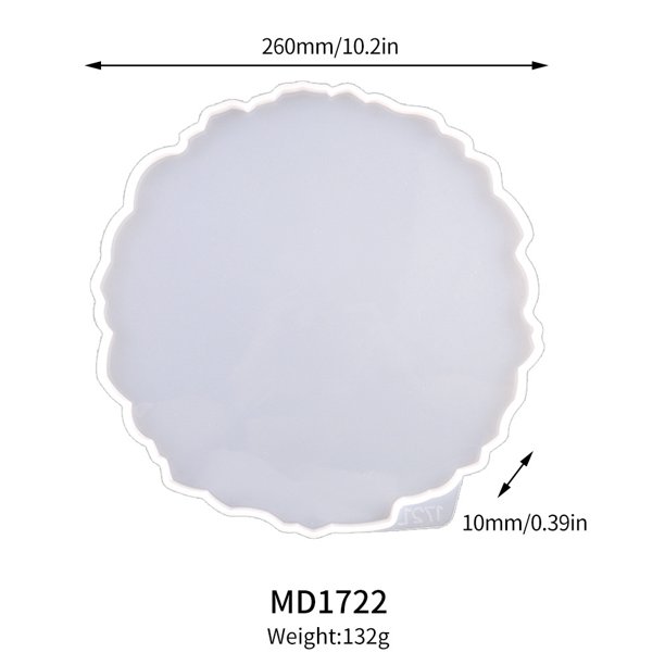 Bandeja de frutas, molde de silicona, bandeja de té, resina, pegamento de silicona, juego de tapetes para tazas con goteo, material de bricolaje, bandeja, tapete para tazas, pegamento, molde con goteo