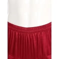 thumbnail image 6 of Hansber Men India Satin Dhoti Pants Ruffle Elastic Waistband Draped Baggy Pant For Hippie Yoga Burgundy XL, 6 of 8