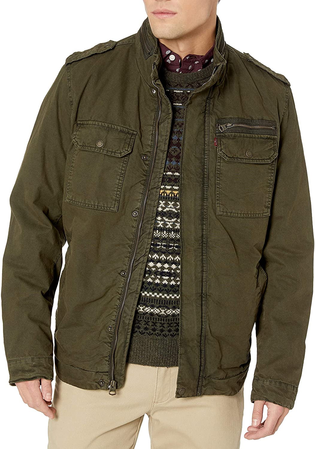 sherpa military jacket