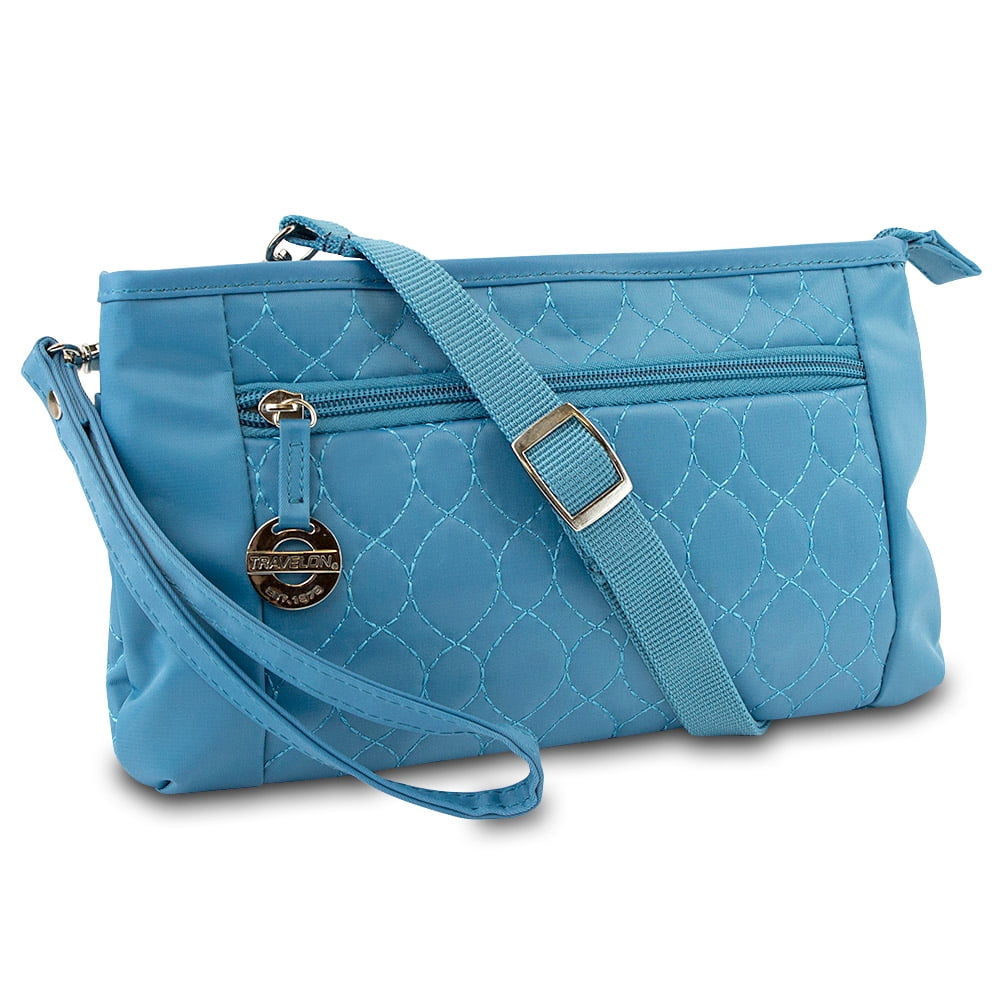 Convertible Quilted Crossbody Wristlet & Waist Pouch (Teal)