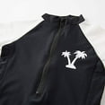 thumbnail image 6 of Styles I Love Kid Boys Black Long Sleeve One-Piece Zipper Rash Guard Swimsuit with Swim Hat 2pcs Beach Swimwear (5T), 6 of 7