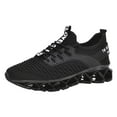 thumbnail image 3 of Rotm Men's Fashion Sneakers Breathable Mesh Running Shoes Non Slip Soft Sole Casual Athletic Walking Shoes Men'sSneakers Black,Size 7.5, 3 of 7