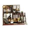 thumbnail image 1 of Wood Miniature Dollhouse Chic Gift with Furniture Building Set Small House Model, 1 of 7