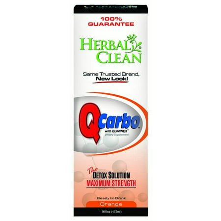 Herbal Clean QCARRBO16 Detox Orange - 16 fl oz (Best Portable Herbal Vaporizer 2019)