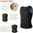 thumbnail image 4 of SHAPERIN Sauna Sweat Body Shaper for Mens Premium Polymer Workout Tank Top Weight Loss Waist Trainer Sauna Vest, 4 of 6