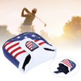 thumbnail image 5 of Fundas de protección magnética para Putter de Golf, cubierta impermeable para la cabeza con accesorio de patrón bordado, tamaño pequeño/13x11x3cm, 5 of 5
